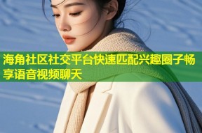海角社区社交平台快速匹配兴趣圈子畅享语音视频聊天
