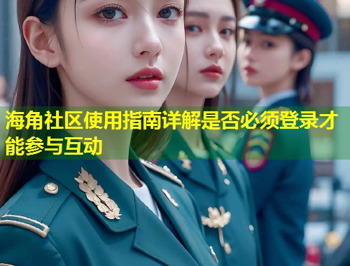 海角社区使用指南详解是否必须登录才能参与互动  第1张
