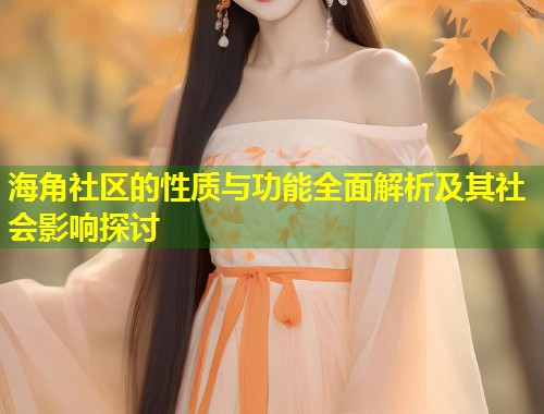 海角社区的性质与功能全面解析及其社会影响探讨  第1张
